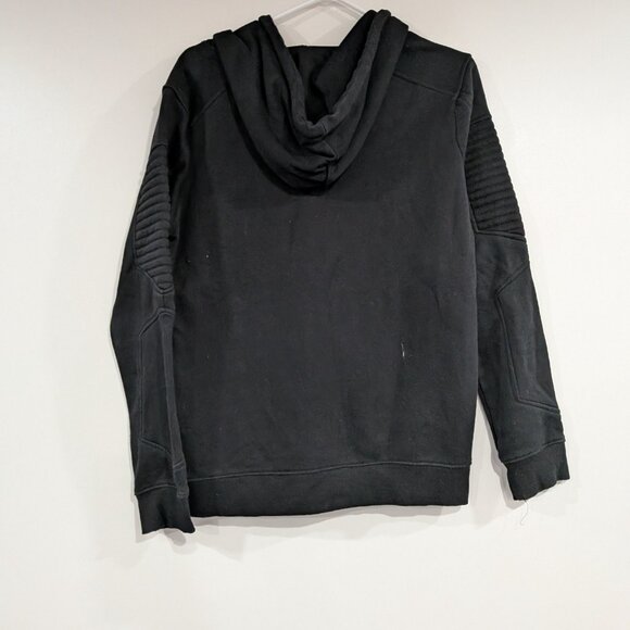 Urban-ID Zip Up Moto Hoodie Black Size Small - Picture 5 of 7